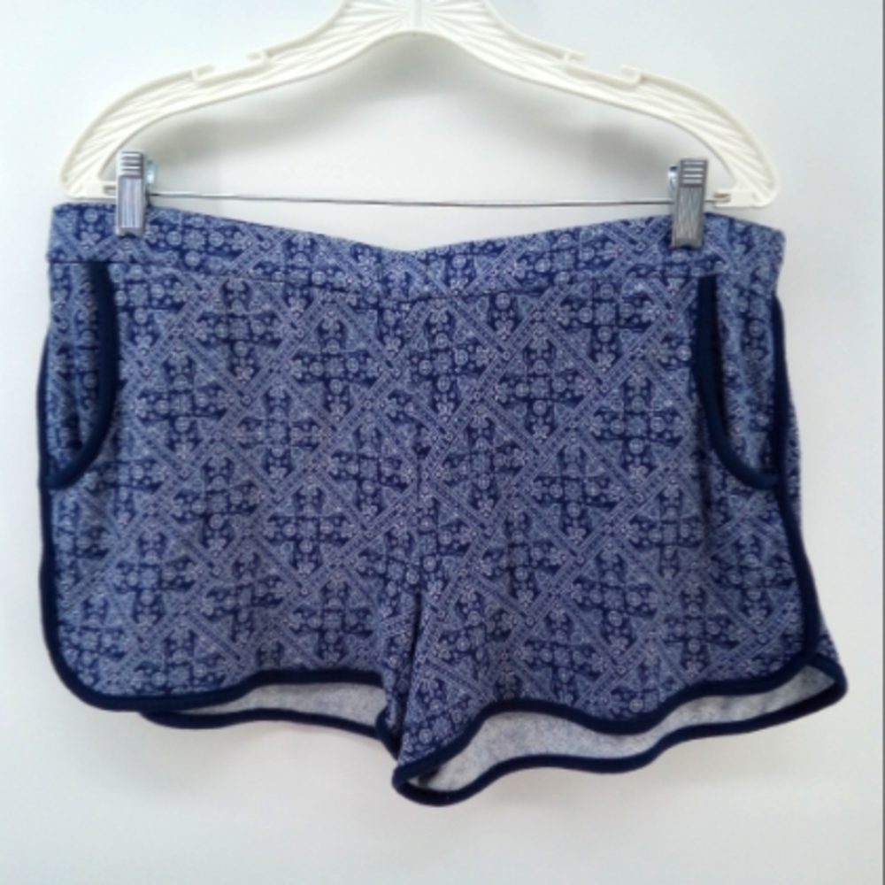 ⭐3/$30 Lucky Brand Spandex Blue Pockets Pajama Bottoms PJ Shorts XL